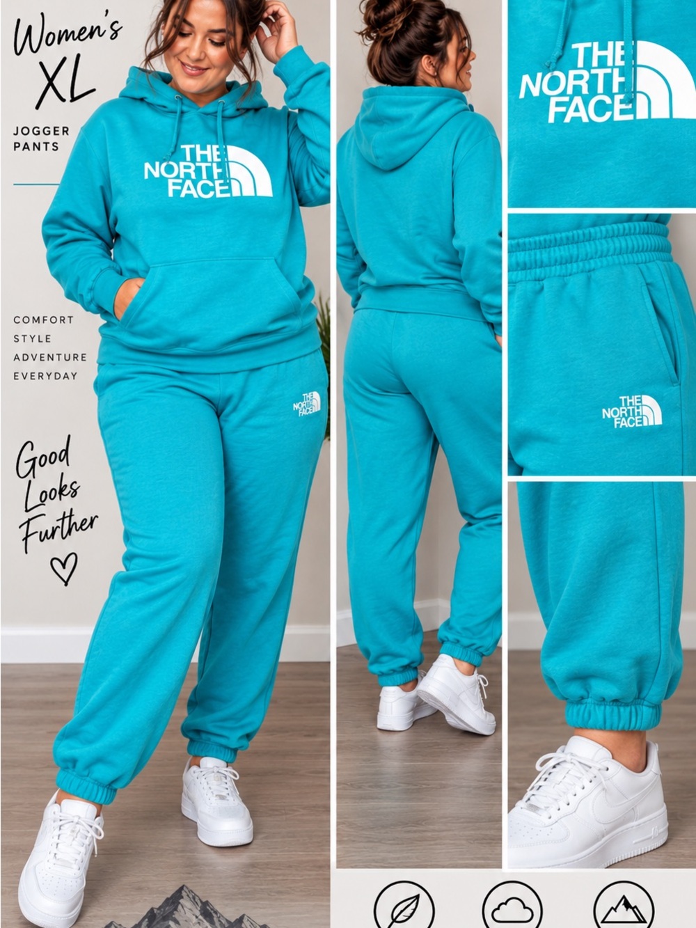 The North Face Women's Jogger Pants - Turquoise Blue